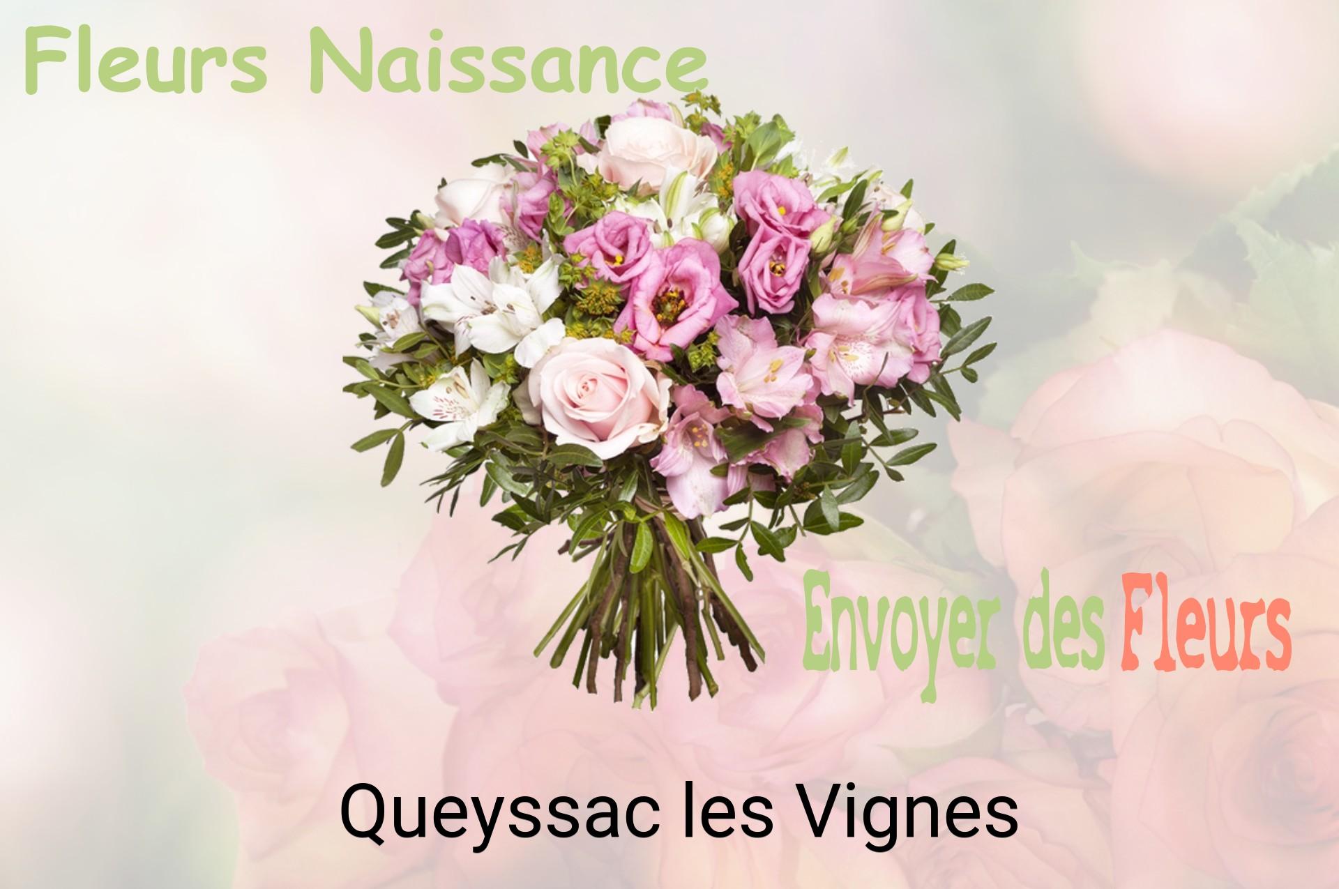 Bouquet de fleurs de naissance livré à Queyssac-les-Vignes
